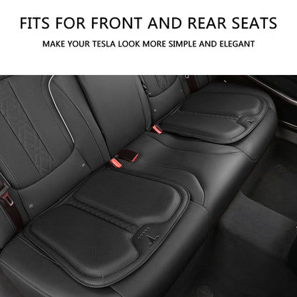 Cojín de asiento de coche, almohadillas de cadera de espuma viscoelástica antideslizantes de cuero de napa para modelo 3/Y/S/X, nuevo modelo 3 Highland