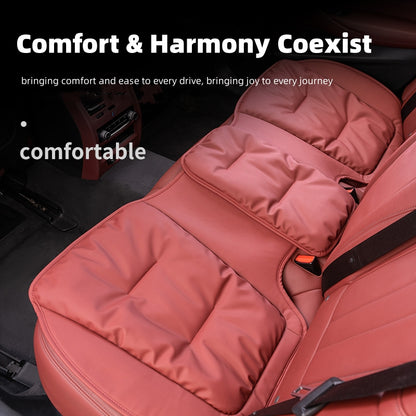 Bequemes Autositzkissen aus Samt mit schmutzabweisendem Leder für Winteroutfits für alle Autos
