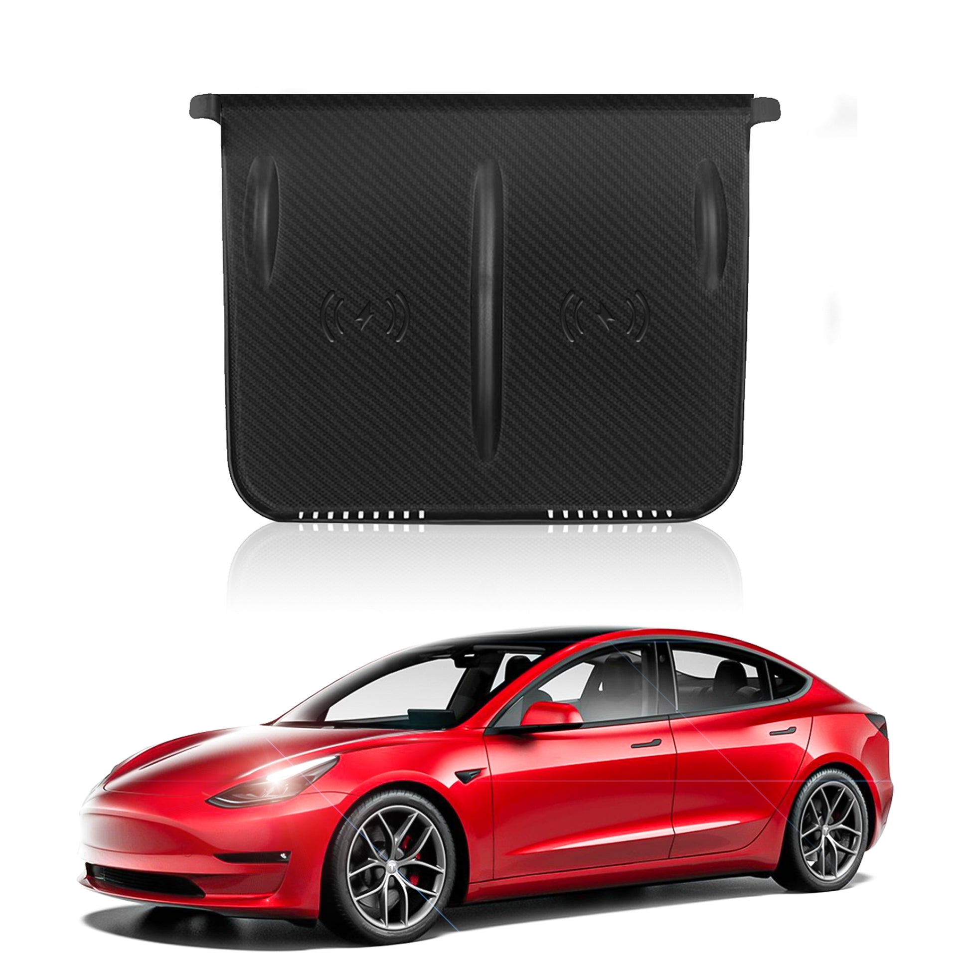Tapis de chargeur sans fil pour Tesla Model Y et console centrale 3 en  fibre de carbone – Arcoche