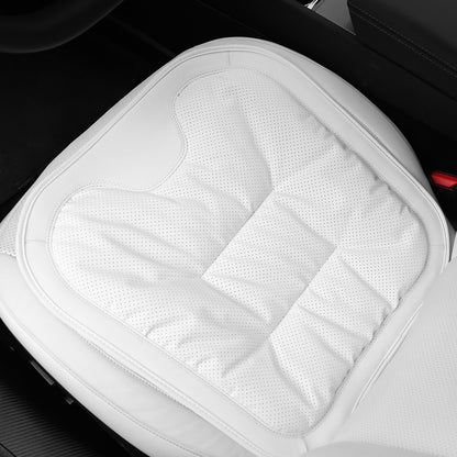 Universal Car Seat Cushion with Adjustable Nappa Leather Cover and Soft Velvet Lining