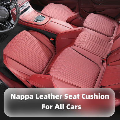 Cuscino per seggiolino auto con imbottiture per fianchi dal design antiscivolo in pelle Nappa per tutte le auto
