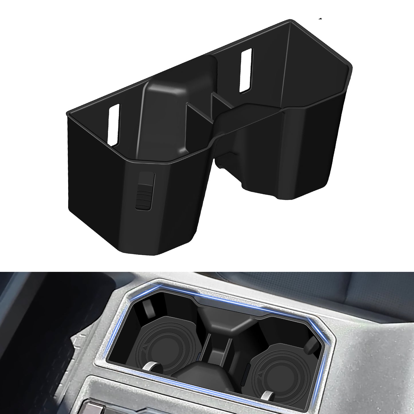 Silicone Cup Holder Inserts for Toyota RAV4 2026 Accessories, Non-Slip Silicone Center Console Protector Organizer to Prevent Spills & Scratches for RAV4 Interior Accessories