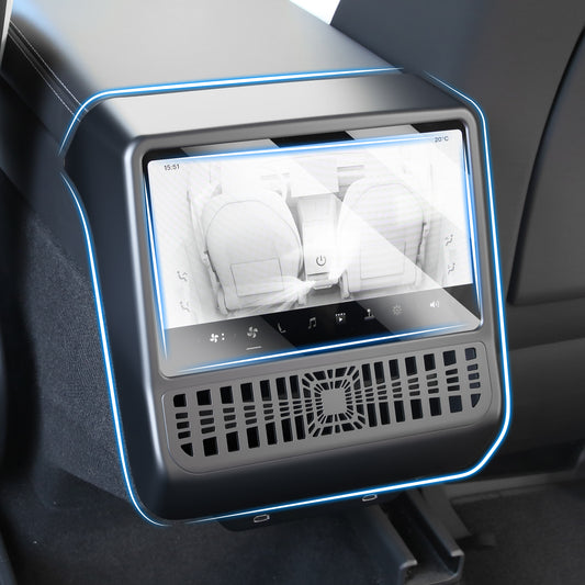 2 in 1 Rear Seat Air Conditioning Outlet Accessories for 2025 2026 Tesla Model Y Juniper Accessories 2024-26 Model 3 Highland Air Condition Outlet Grille Protector Flow Vent Grille Protection