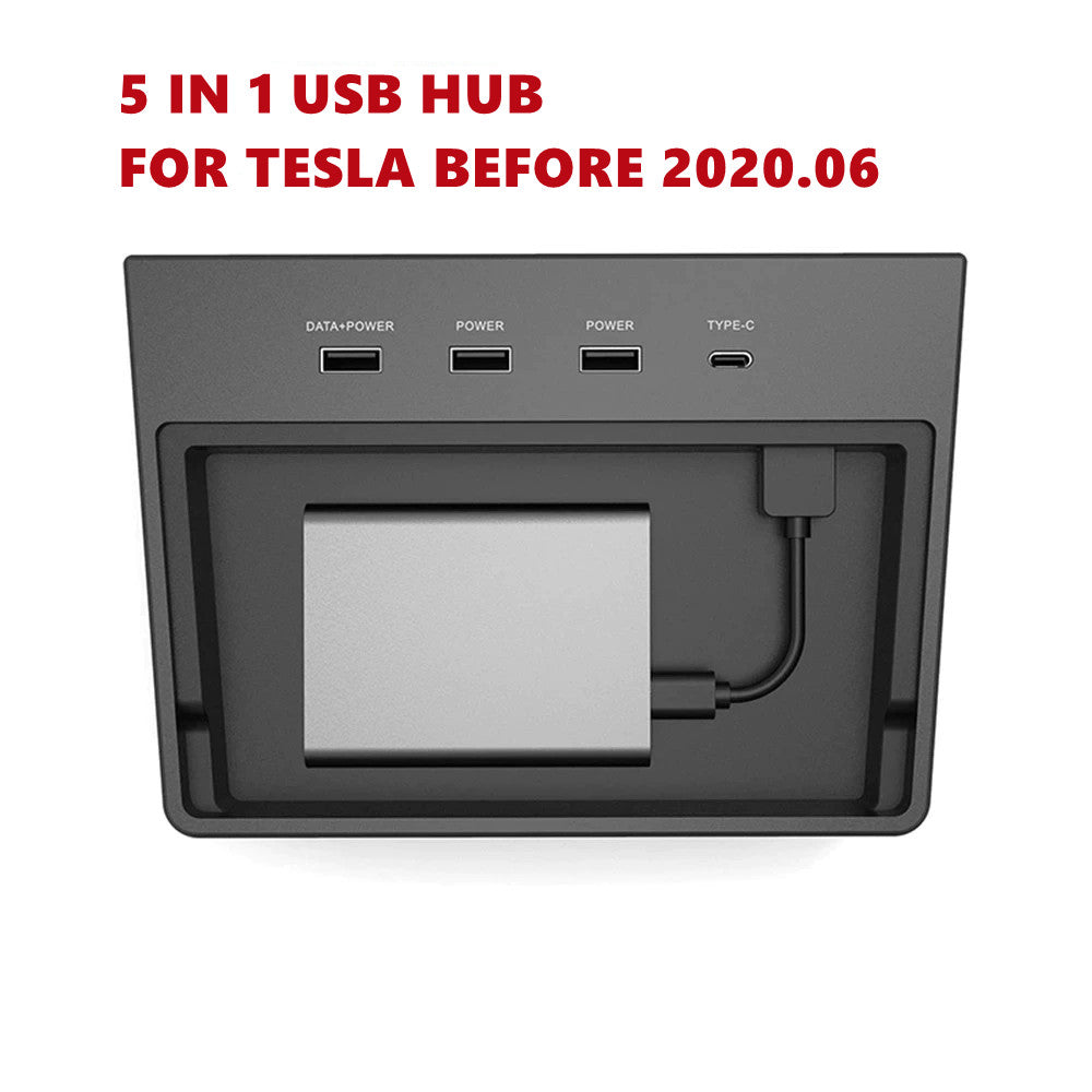 Puertos USB Hub 5 en 1 diseñados a medida para el modelo 3 (NO para el modelo Y)