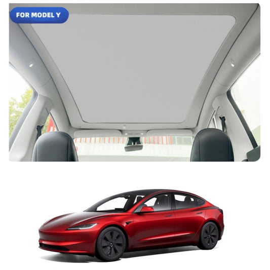 Integrated Electric Retractable Sunshade for Model Y