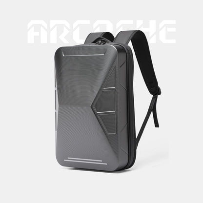 Cyberbackpack Bolso para computadora portátil expandible y funcional para negocios, juegos y viajes: duradero, elegante y seguro, equipado con puerto de carga USB