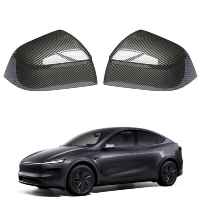 For Tesla Model Y Juniper 2025–2026 Side Mirror Protective Covers – Matte Carbon Fiber (2-Piece Set)