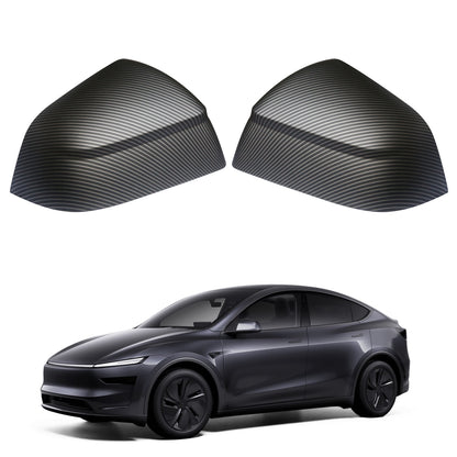 For Tesla Model Y Juniper 2025–2026 Side Mirror Protective Covers – Matte Carbon Fiber (2-Piece Set)