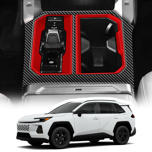 Pro příslušenství interiéru vozu Toyota RAV4 2026, ozdoba řazení na středové konzole, dekorativní překrytí plastového rámu ABS, ochrana proti poškrábání & Snadná instalace, styl interiéru pro RAV4 2026