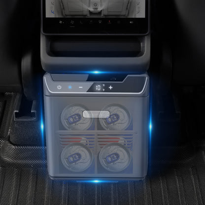 Rear Center Console Refrigerator 3.6L Portable Fridge Cooler & Warmer Quick Installation For Model Y Juniper