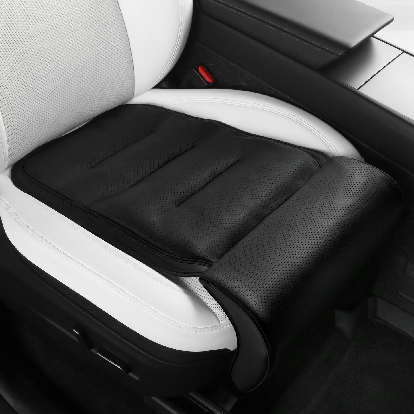 Extensor de piernas para asiento de coche, alivia la fatiga, cojín para asiento de coche con soporte para piernas para conducción larga, reposapiernas de espuma viscoelástica para sillas de oficina, cojín de apoyo para piernas para conductor, color negro