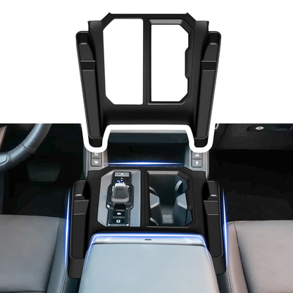 Gear Shift Panel Trim for Toyota RAV4 2026 Accessories Central Control Cover Compatible with XLE/LE/GR Sport/Wooland Silicone Gear Shift Cover with Organizer