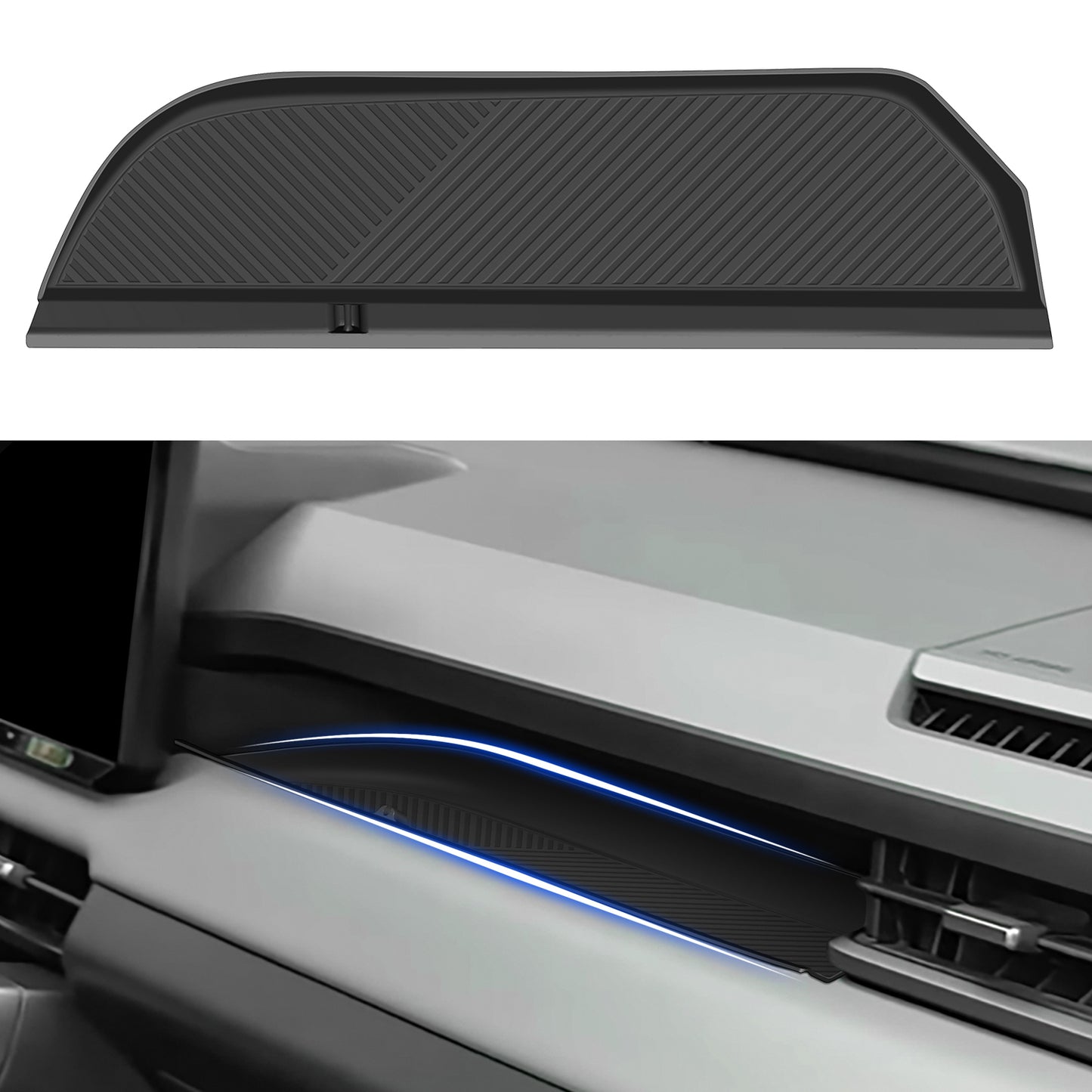 Silicone Passenger Storage Organizer Mat for Toyota RAV4 2026 Silicone Glove Box Organizer Tray Interior Compatible for RAV4 2026 Insert Accessories