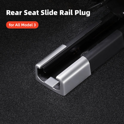Tapón de riel deslizante para asiento trasero, Material ABS, 4/8 Uds., cubiertas protectoras antipatadas para Modelo 3 Highland 2017-2024