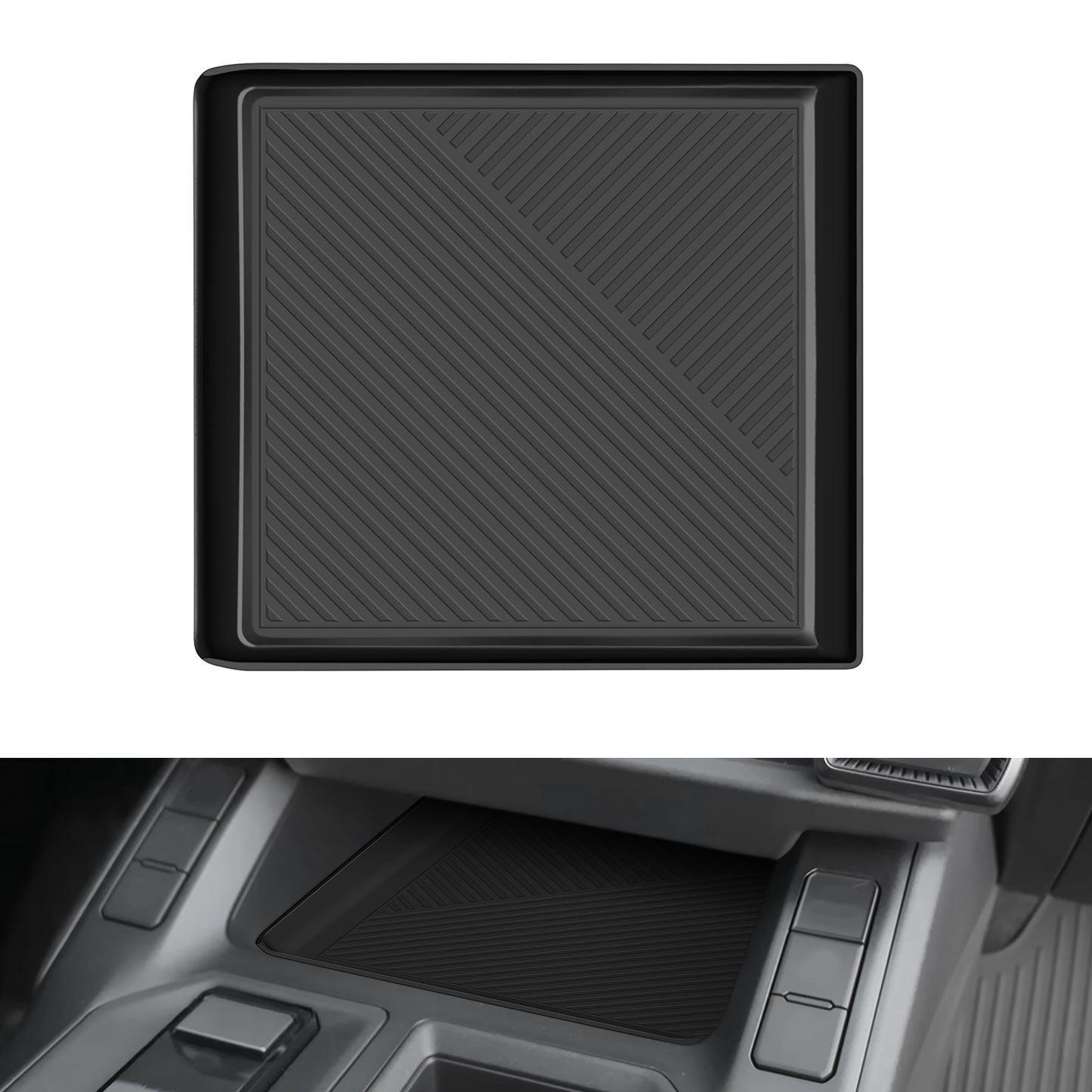 Silicone Center Console Organizer Mat Compatible for Toyota RAV4 2026 Accessories Center Console Organizer Insert Tray Silicone Gear Shift Tray