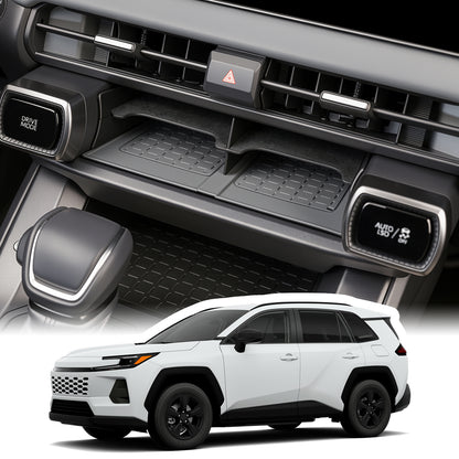 pro Toyota RAV4 2026 Ochranná podložka pro bezdrátové nabíjení & Ochranná podložka na středovou konzolu, vnitřní příslušenství Silikonová protiskluzová podložka na kryt konzoly pro RAV4 2026 Příslušenství -2PC
