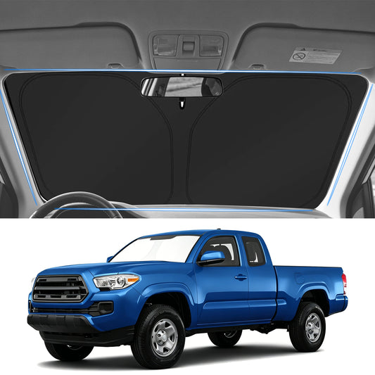 Parasol para parabrisas para Toyota Tacoma 2016-2023 Limited 2 puertas 4 puertas camioneta plegable visera frontal ventana parasol bloquea los rayos UV coche