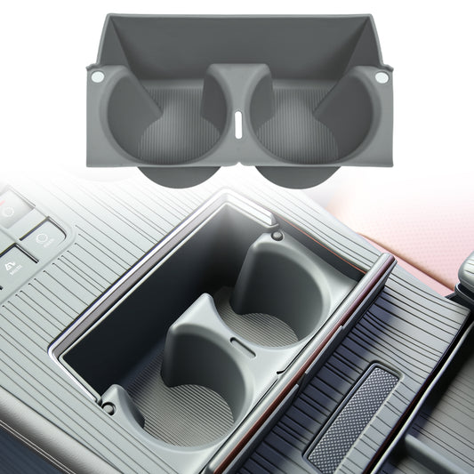 Center Console Cup Holder Insert for Sienna 2021 2022 2023 2024 2025,2025 Upgraded Organizer TPE Cup Holder for Sienna Interior Accessories