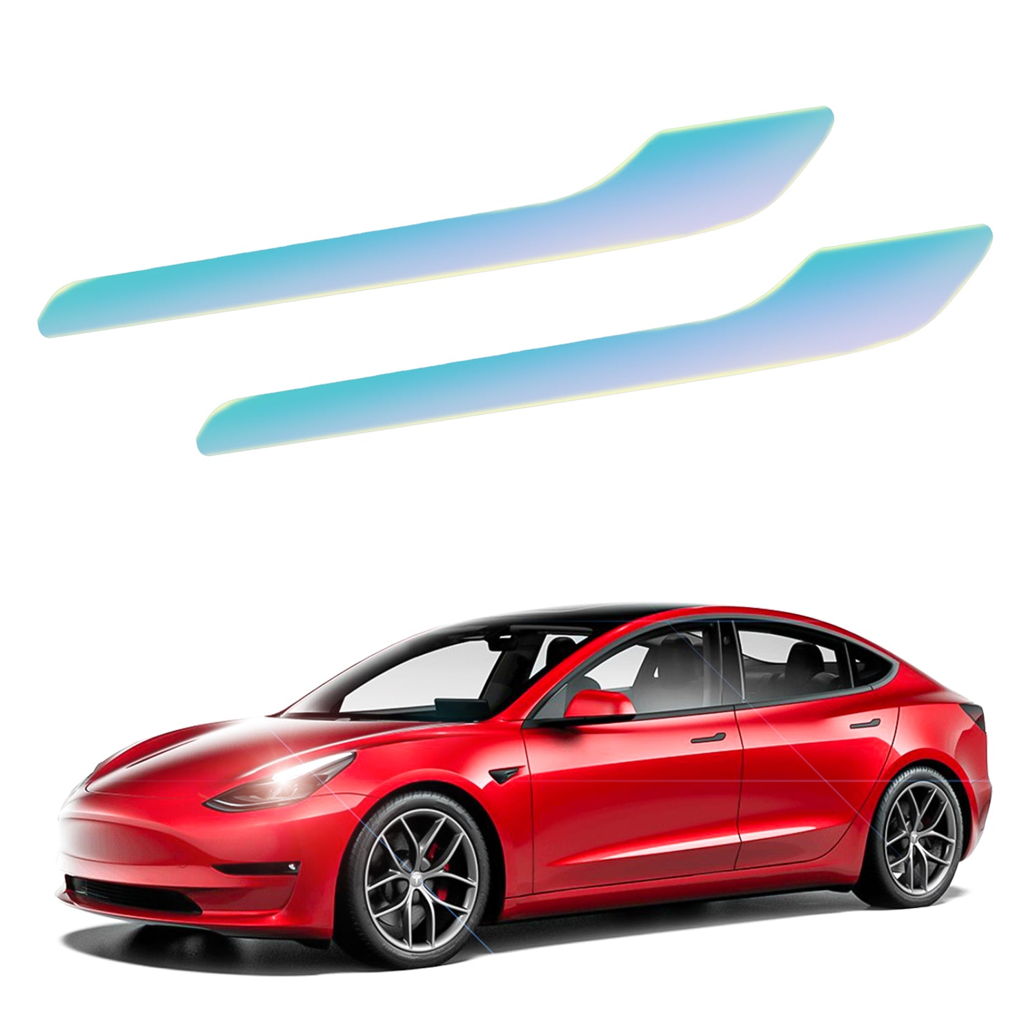 Türgriffabdeckung für Tesla Model Y & 3 Kohlefaser Bunter Aufkleber –  Arcoche