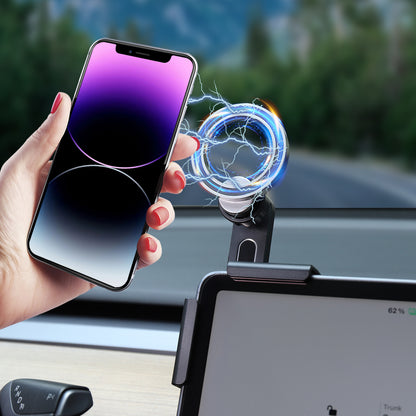 Car Phone Mount 2023 atualizado mais forte magnet Power Screen Car Phone Holder para Tesla Model 3/Y Fits for All Phones