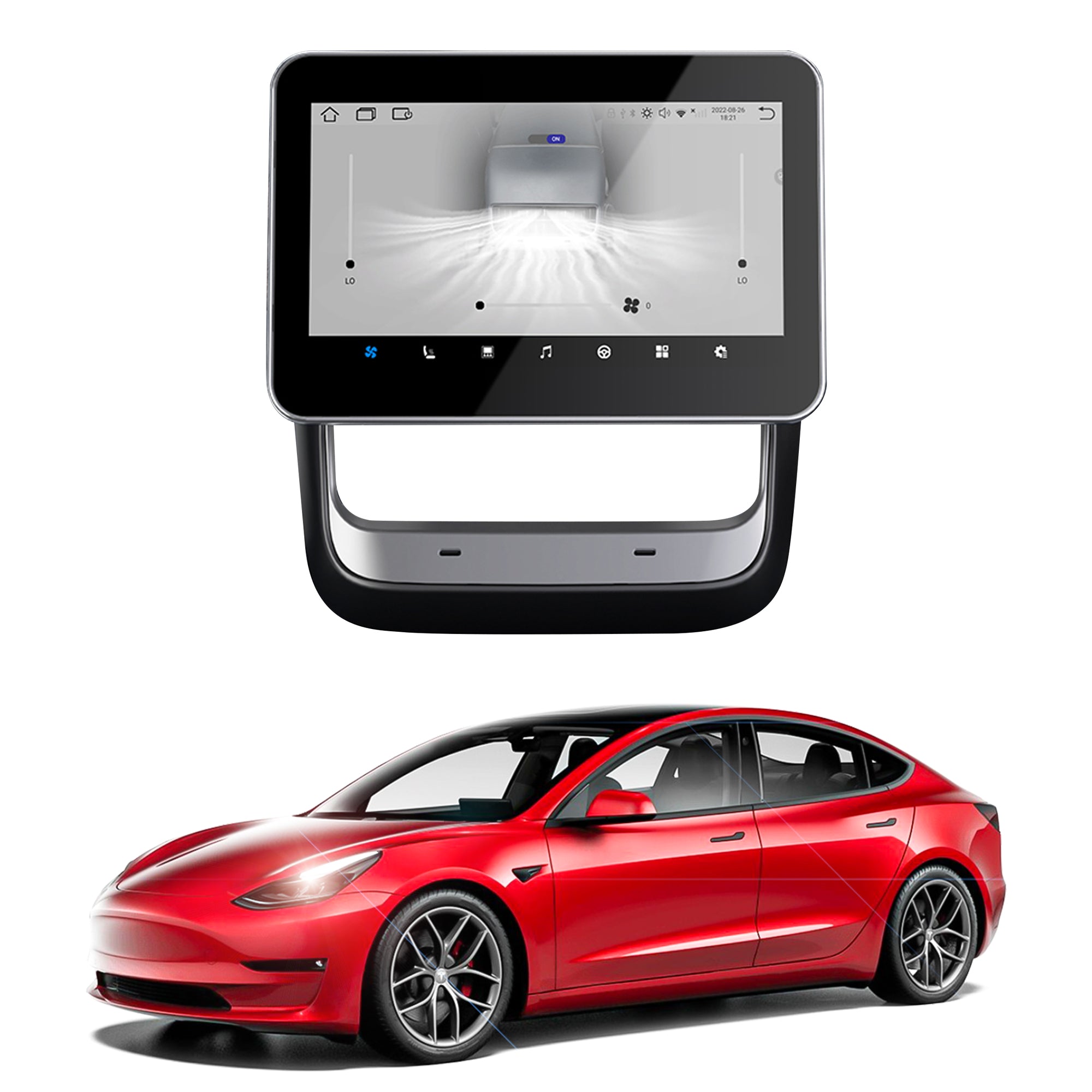 Tesla model deals x rear entertainment