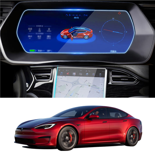 Arcoche Tesla Model S/X Screen Protector Dashboard and Center Control Touchscreen