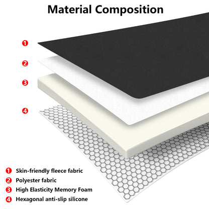 Car Seat Cushion,Office Chair Cushion Memory Foam Non-Slip Cushion Relief Chair Pad Ergonomic Cushion for Tailbone Pain Relief, Sciatica Support, Improved Posture While Sitting