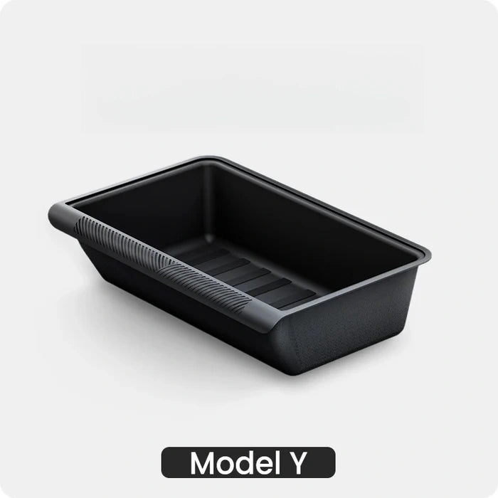 Under Seat Storage Box TPE Storage Tray with Lid for Model Y 2PCS