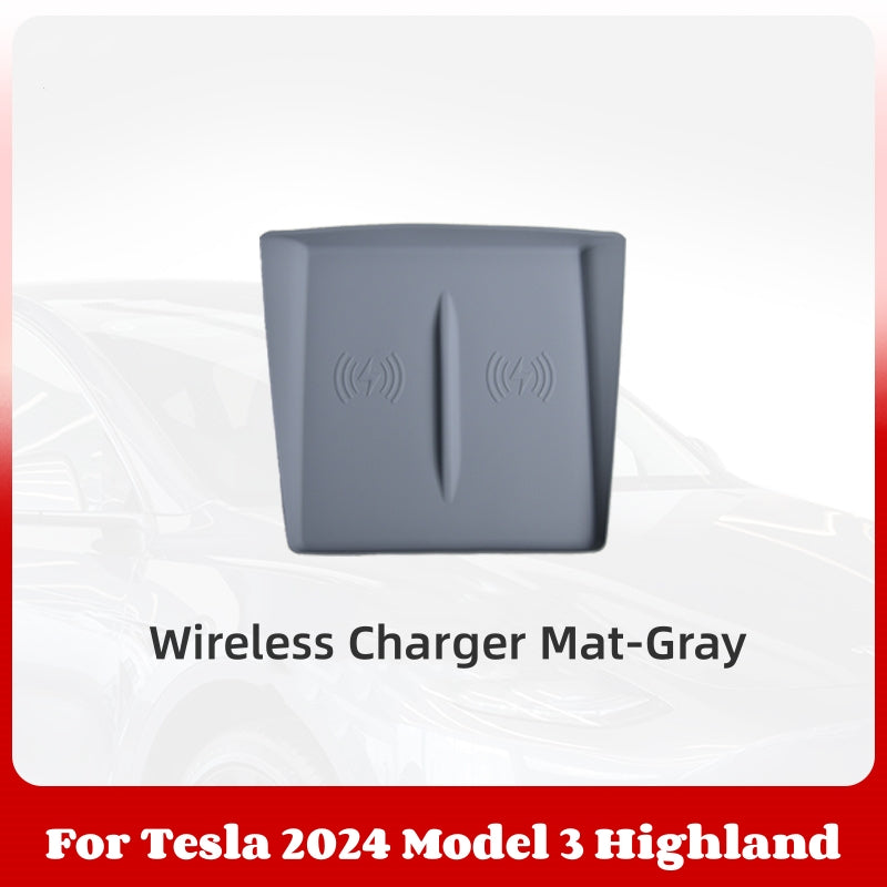 Center Console Wireless Charger Mat for 2024 Model 3 Highland