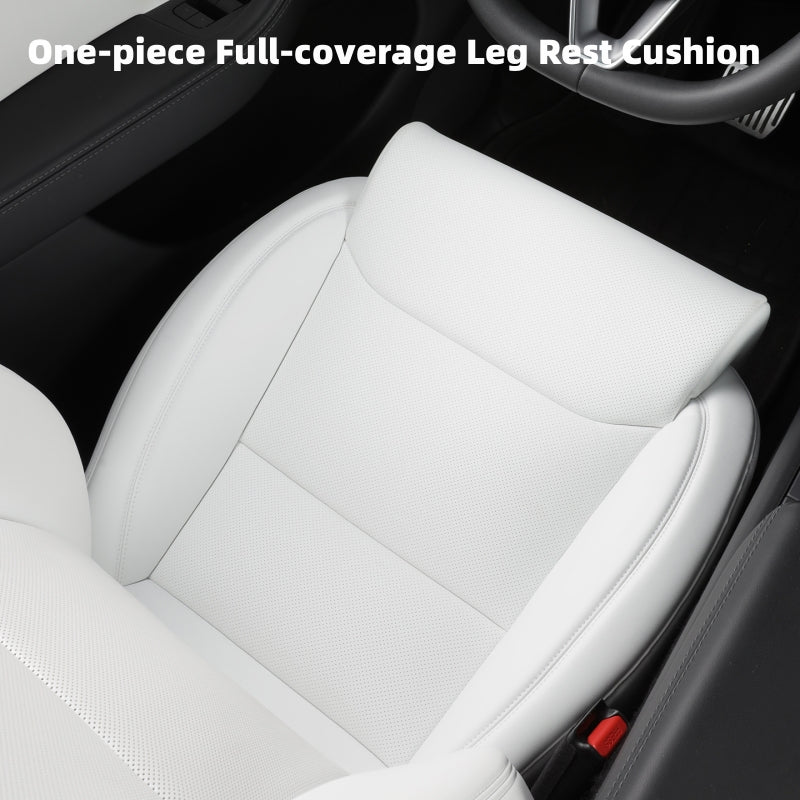 Model 3/Y One-piece Full-coverage Leg Rest Cushion Memory Foam Breathable Seat Cover 1pc