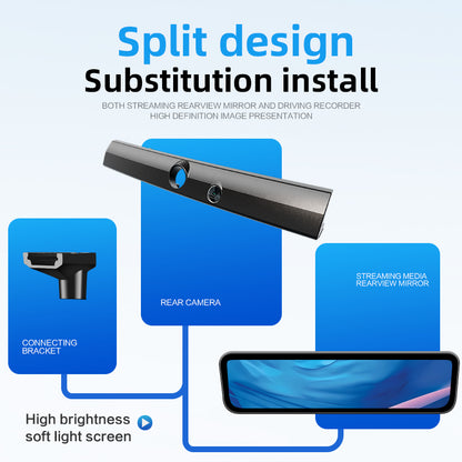 9.2-Inch Streaming Rearview Mirror Dash Cam for Model Y Juniper 2025+ with Live Recording