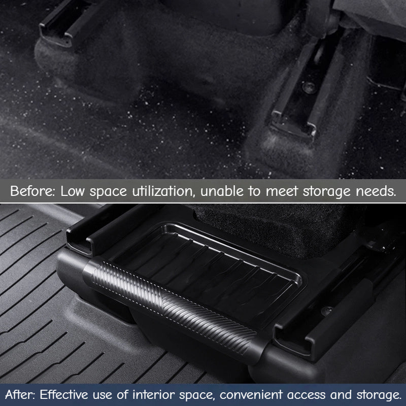 Organizátor zadní konzoly s víkem proti skluzu | Úložný box Gen 2 TPE pro model Tesla Y 2020-2025 Juniper