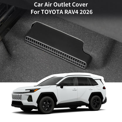 Center Console Rear Under Seat Air Vent Cover Protector Compatible with for Toyota RAV4 2019-2026, Under Seat AC Heater Air Vent Grill Outlet Covers, Anti-Block Dustproof Car Interior Accessories