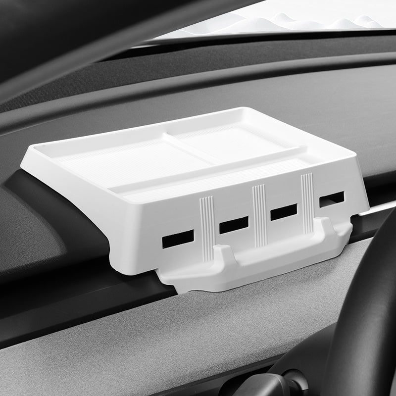 Dashboard Screen Storage Box Silicone Hidden Tray For Tesla Model 3/Y (not 2024 Model 3)