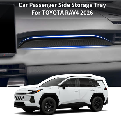 Silicone Passenger Storage Organizer Mat for Toyota RAV4 2026 Silicone Glove Box Organizer Tray Interior Compatible for RAV4 2026 Insert Accessories