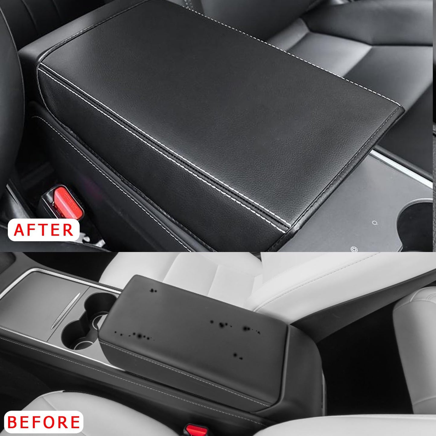 Interior Accessories for Model 3/Y New Model 3 Highland Center Console Silicone Wireless Charget Mat & Armrest Cover