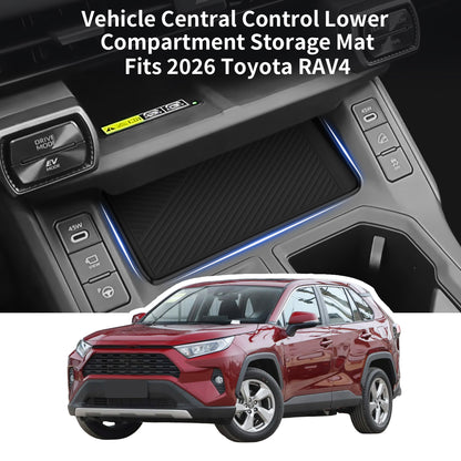 Silicone Center Console Organizer Mat Compatible for Toyota RAV4 2026 Accessories Center Console Organizer Insert Tray Silicone Gear Shift Tray