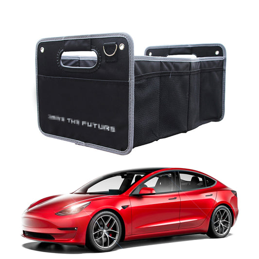 Rear Trunk Collapsible Organizer Storage Container for Model 3 Y S X New Model 3 Highland