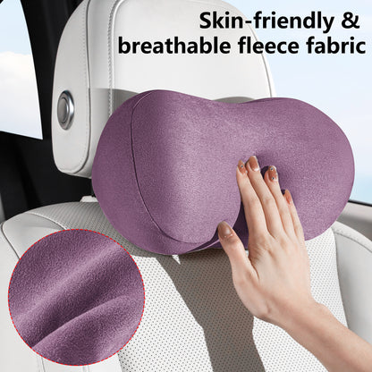Car Neck Pillow Ergonomic Design Memory Foam Softness Car Headrest Pillow for Neck Support Cushion for Driving, Universal Fit Head Rest Travel Pillow, Fits All Vehicles