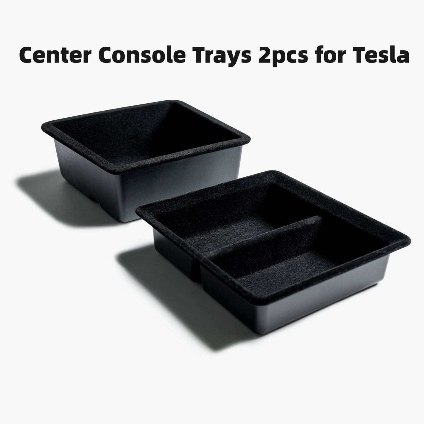 Plateaux de console centrale s'adapte à la version Officail Compatible avec le modèle Tesla 3 modèle Y 2pcs