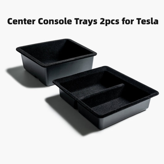 I vassoi della console centrale si adattano alla versione Officail compatibili con Tesla Model 3 Model Y 2pcs
