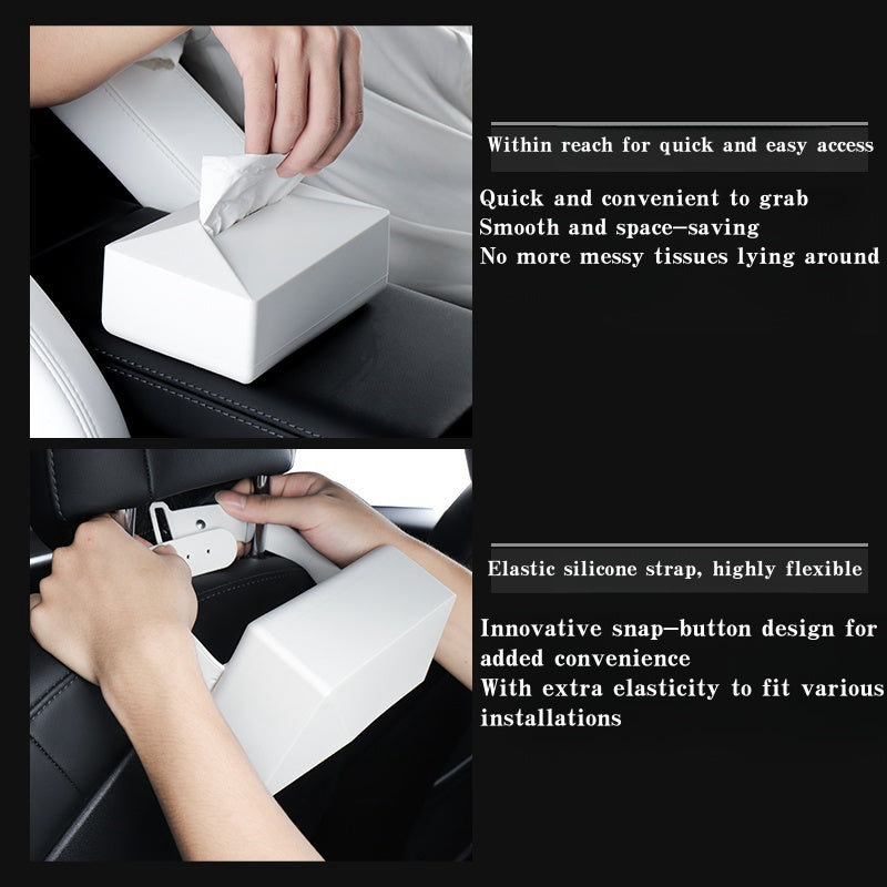 Premium Silicone Tissue Storage Bag for Tesla All & Cybertruck