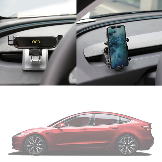 Support de téléphone de voiture par gravité pour modèle 3 Highland, compatible avec tous les téléphones de 4 à 7,5 pouces, utilisant la conception