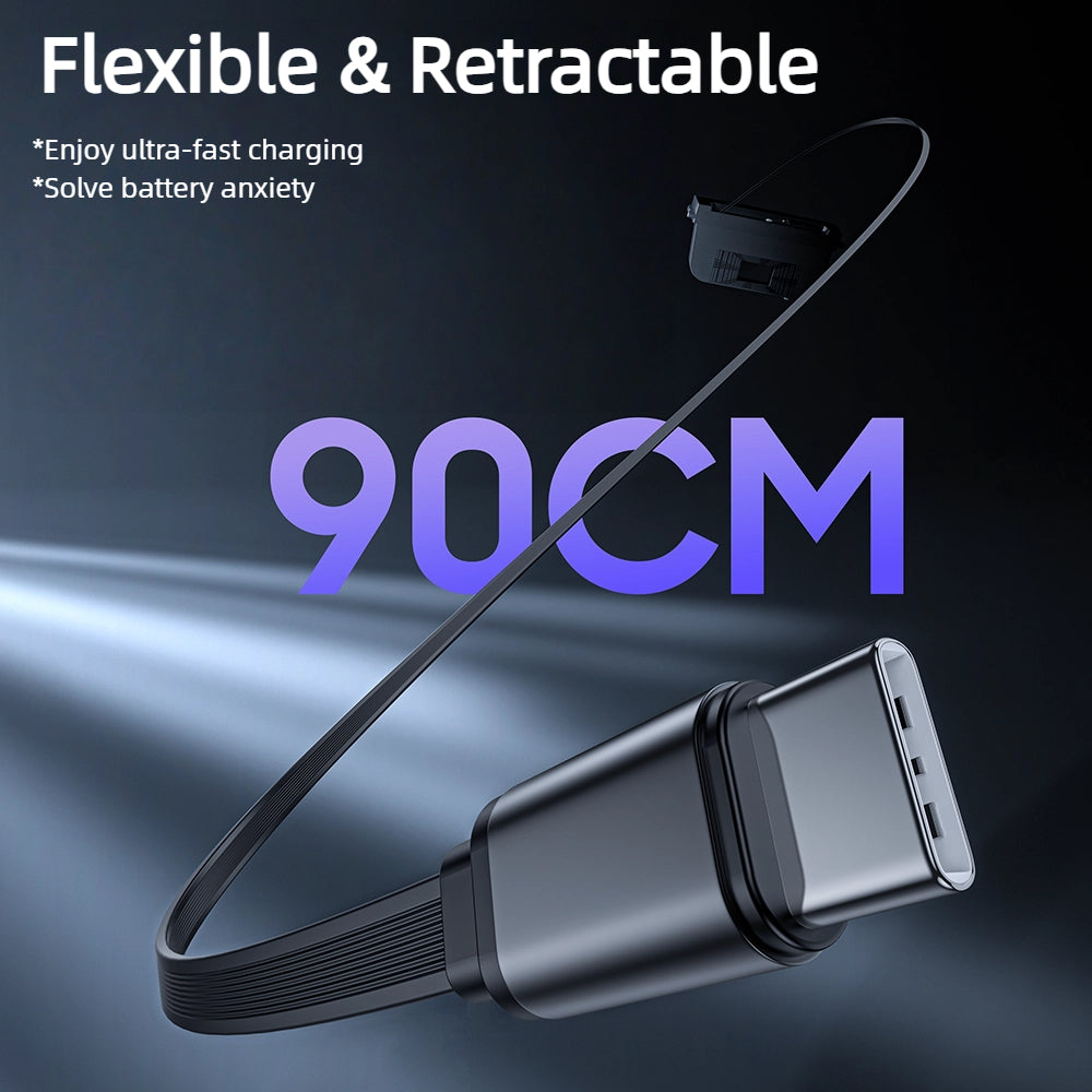 Fast Charging Center Console Hub RGB Ambient Light With Retractable Cables For Tesla Model Y Juniper & Model 3 Highland