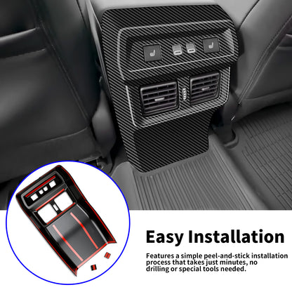 For Toyota RAV4 2026 Car Interior Accessories, Rear Armrest Air Outlet Vent Cover Trim, ABS Plastic Frame Decorative Overlay, Anti-Scratch & Easy to Install, Interior Styling for 2026 RAV4