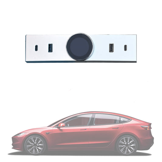 Dok inteligjent rrotullues i ndërrimit të marsheve me qendër USB për Tesla Model 3 Highland