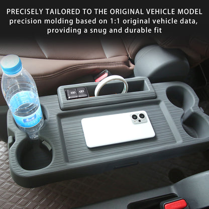 Center Console Table Tray for Sienna 2021 2022 2023 2024 2025,Second Row Seat Silicone Table Plate for Sienna Interior Accessories,Only for Sienna LTD/Platinum