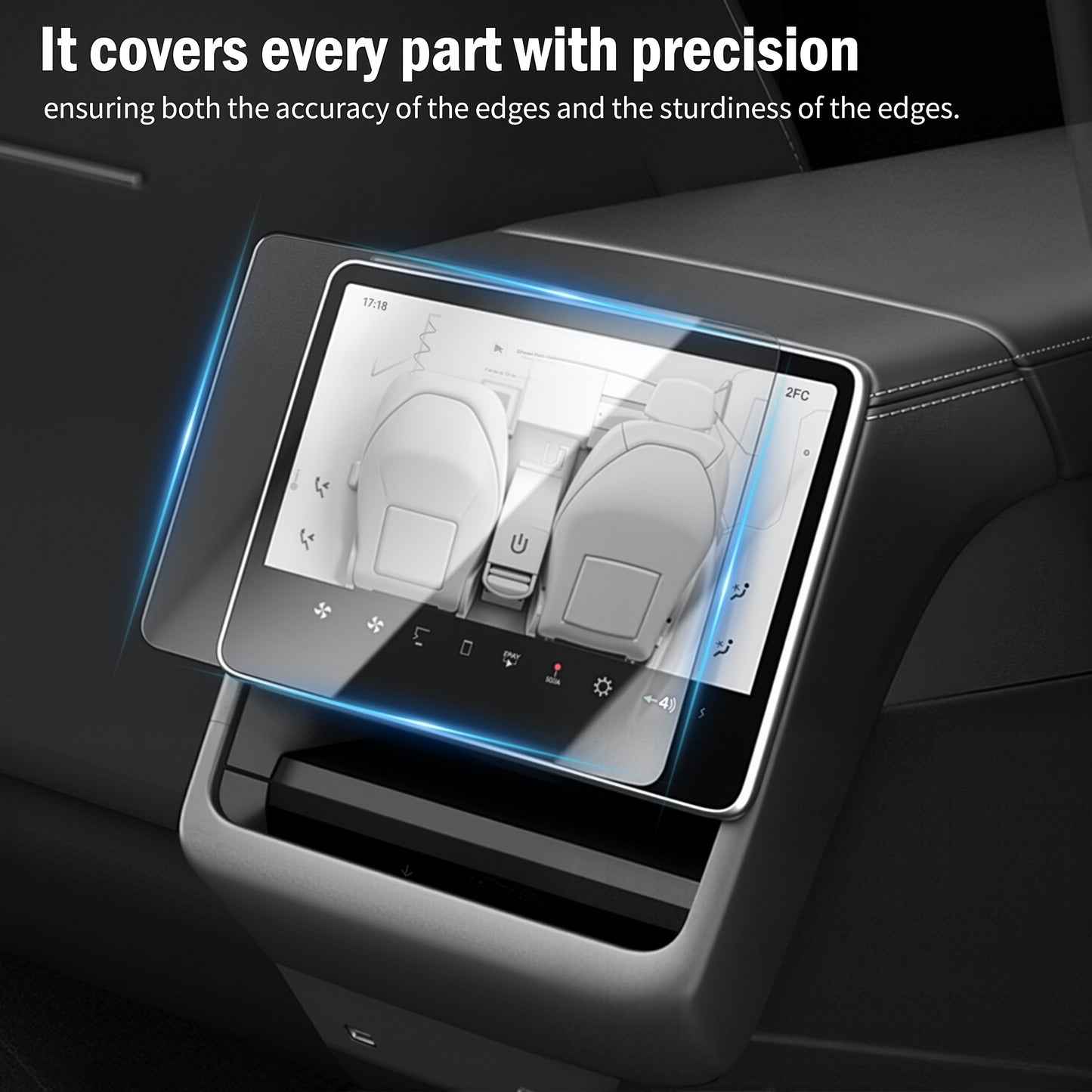 Matte Screen Protector Anti-glare, Anti-fingerprint for Model 3 (2024~2026)/Model Y Juniper Accessories