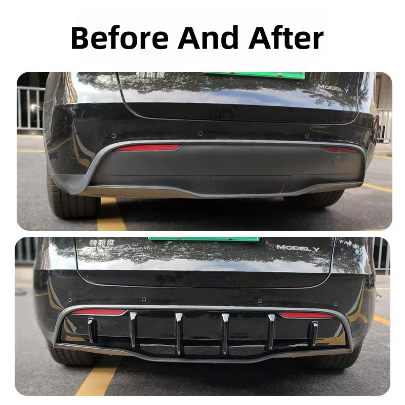 ABS Rear Bumper Protector Lip Durable and Stylish for Model Y 2020-2024