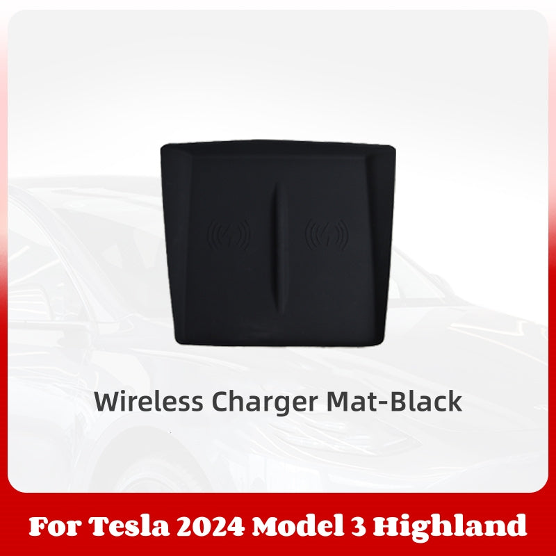 Center Console Wireless Charger Mat for 2024 Model 3 Highland